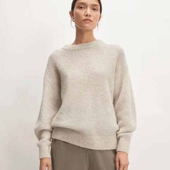 Everlane The Alpaca Crew in Almond / S - Picture 1 of 5